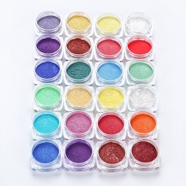 12 Colors Mica Powder Epoxy Resin Dye Pearl Pigment Natural Mica Mineral Handmade Soap Coloring Powder