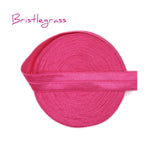 BRISTLEGRASS 5 Yard 5/8" 15mm Solid Color Shiny FOE Fold Over Elastic Bands Hair Bands Headband Dress Lace Trim DIY Sewing Craft