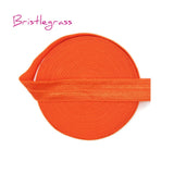BRISTLEGRASS 5 Yard 5/8" 15mm Solid Color Shiny FOE Fold Over Elastic Bands Hair Bands Headband Dress Lace Trim DIY Sewing Craft