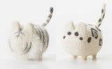 2 pcs Non-finished Accessories Felt Poke DIY No Faceless Dogs tiger cat Material Package Wool Felt Poked Doll Felt Needles