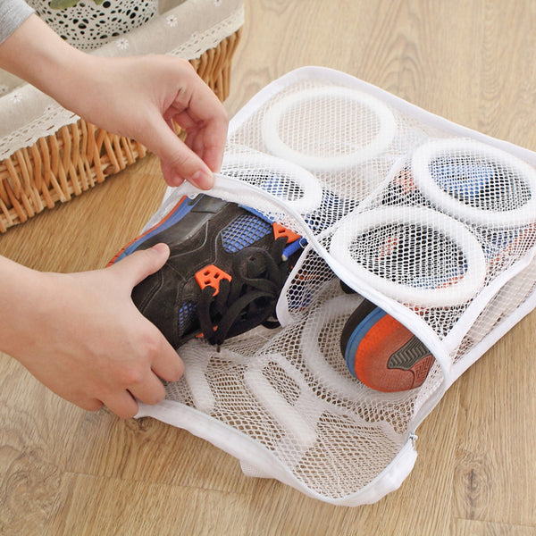 Laundry Bag Shoes Organizer Bag for shoe Mesh Laundry Shoes Bags Dry Shoe Home Organizer Portable Laundry  Washing Bags