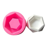 Diamond Shaped Surface Succulent Plant Flower Pot Silicone Mold DIY Ashtray Candle Holder Mold Gypsum Cement Fleshy Pot