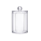 Msjo Makeup Organizer Cotton Pads Acrylic Round Container Cotton Swab Make  Up Organizer Plastic Cotton Pads Storage Boxes Bins