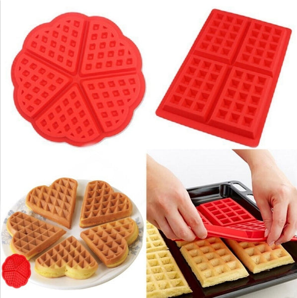 Silicone Cake Mould Waffle Mould Bakeware DIY Modle Kitchen Cooking Cake Makers Tool