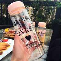 1000ml/600ml Large Capacity Sports Fruit Lemon Juice Drinking Bottle Infuser Clear Portable Plastic Water Bottle