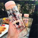 1000ml/600ml Large Capacity Sports Fruit Lemon Juice Drinking Bottle Infuser Clear Portable Plastic Water Bottle