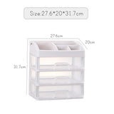 Makeup Organizer Drawers Plastic Cosmetic Storage Box Jewelry Container Make Up Case Makeup Brush Holder Organizers H1187