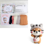 2019 Fashion Custom Dog Doll Wool Felt Craft DIY Non Finished Poked Set Handcraft Kit for Needle Material Bag Pack