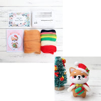 2019 Fashion Custom Dog Doll Wool Felt Craft DIY Non Finished Poked Set Handcraft Kit for Needle Material Bag Pack