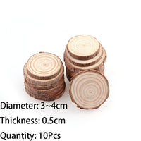 3-12cm Thick 1 Pack Natural Pine Round Unfinished Wood Slices Circles With Tree Bark Log Discs DIY Crafts Wedding Party Painting