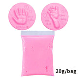 Baby Care Air Hand Foot Inkpad Drying Soft Clay Baby Handprint Footprint Imprint Casting Parent-child Hand Inkpad Fingerprint20g