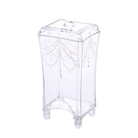 Msjo Makeup Organizer Cotton Pads Acrylic Round Container Cotton Swab Make  Up Organizer Plastic Cotton Pads Storage Boxes Bins
